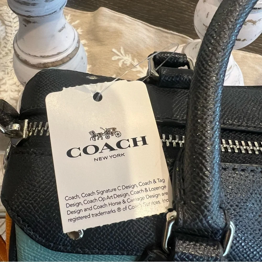 NWT Coach Mini Bennett Satchel in Multi Color